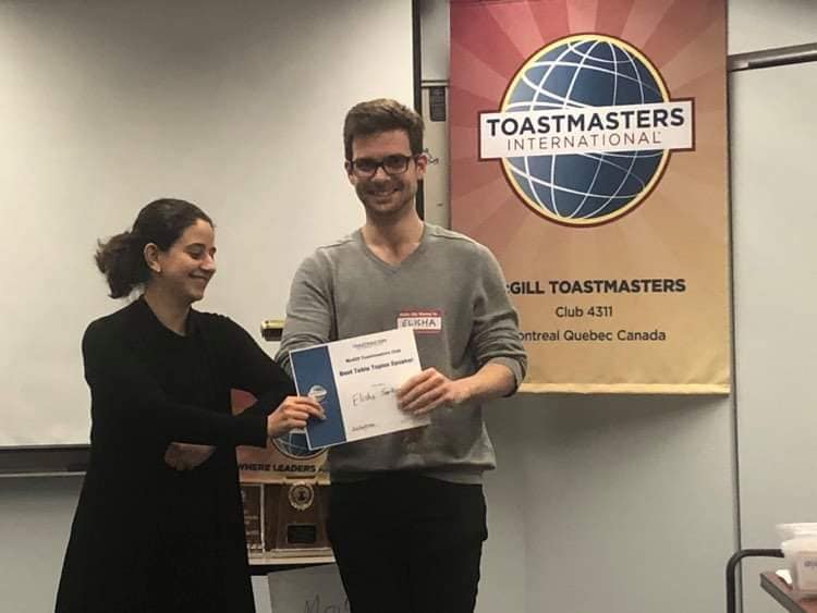 Meeting 906 Tuesday March 10th Mcgill Toastmasters